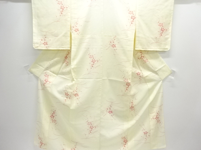 JAPANESE KIMONO / KOMON FOR SUMMER / UNUSED / FLOWER